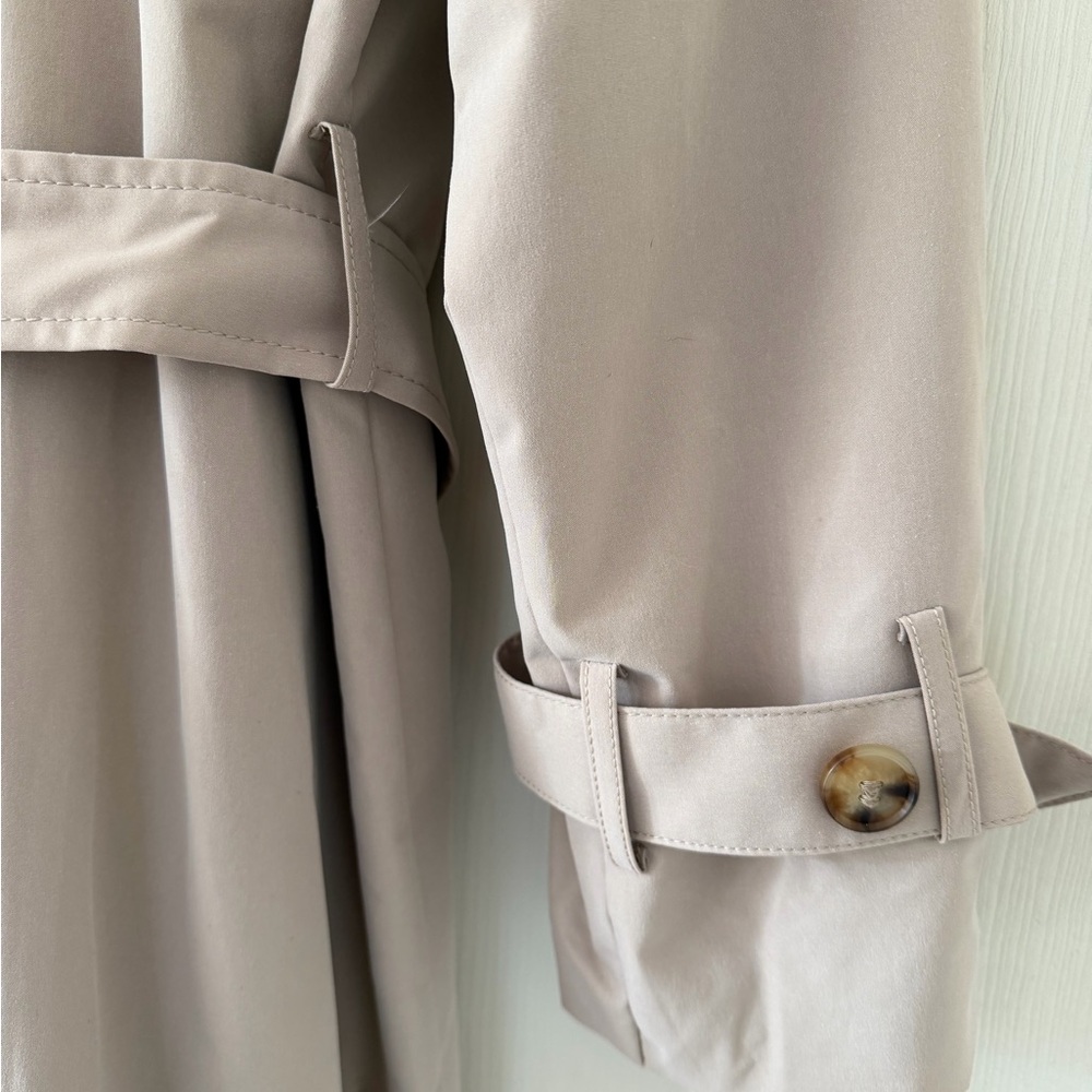 H&M Classic Beige Trench Coat XS - Picture 3 of 7